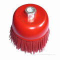 Nylon wire cup brush with M14 nut